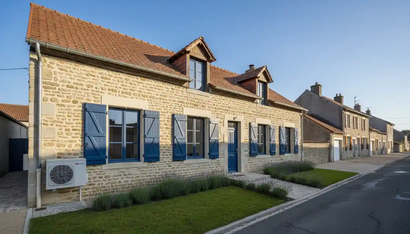 Installation pompe à chaleur à Lunery